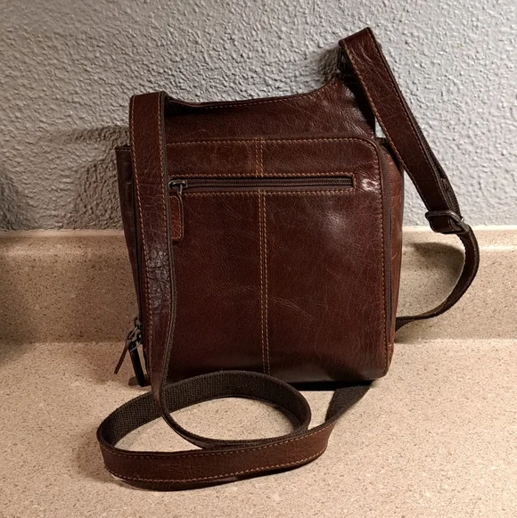 Jack George Leather Crossbody Bag - Picture 2 of 14